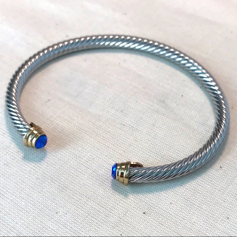 Cuff Bracelet with Crystal Detail